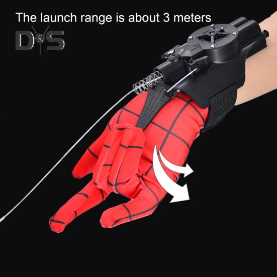 Elektrisk Spindelnätskastare med Handske Sugkoppar Magneter Skruvmejsel Uppladdningsbar Barn Trådkastare Nätkastande Leksak Filmfans Gåva