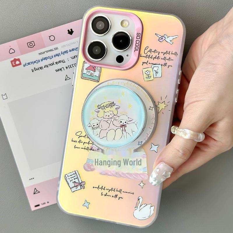 Zhitai Magnetic Frosted Laser Case for iPhone 15/14 & Huawei MATE 60