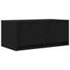 VidaXL TV Cabinet Black Oak 60x31x25.5 Cm Engineered Wood, TV Stand, Hi-fi Cabinet, Entertainment Center, TV Sideboard, 861492