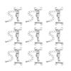 2sets Metal Lobster Clasps Extender Chain Copper Plated Multi Row Link Clasp Connectors For DIY Jewelry Making Necklace Bracelet