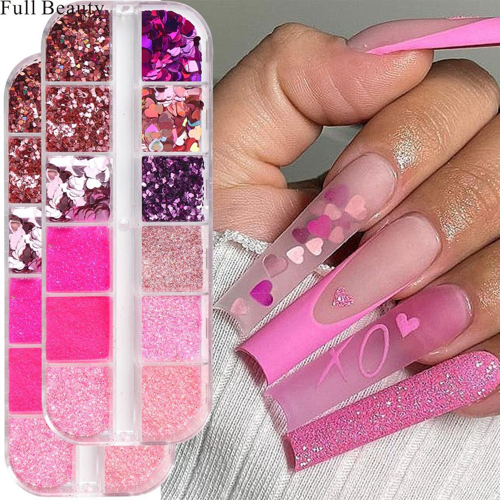 New Nail Art Glitter Sequins Romantic Heart Mini Heart Sequins Nail Art Glitter