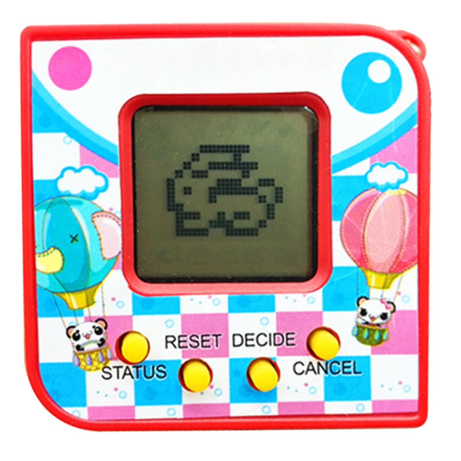 

Nostalgic Game Console Early Education Gift Electronic Digital Pets 168 Pets Game Machine Pocket Electronic Animals Toys красный