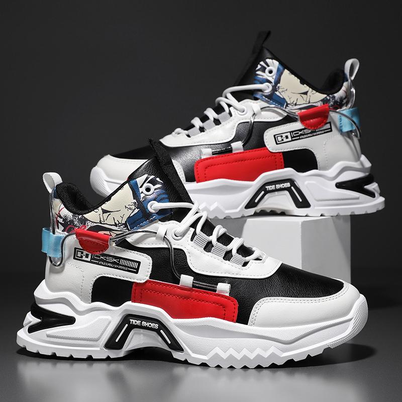 Studenten Freizeitsportschuhe Vier Jahreszeiten Neu Weiche Sohle Bequem Outdoor Laufschuhe Herren Sneaker Modische Wanderschuhe