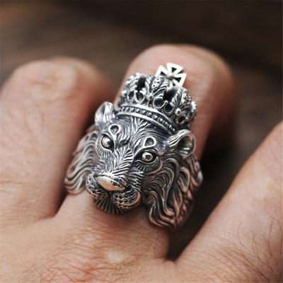Crown Lion King Domineering and Rugged Men's Ring