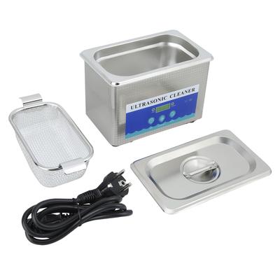 Limpador ultrassônico de aço inoxidável de 800 ml Máquina de limpeza de joias para relógios domésticos