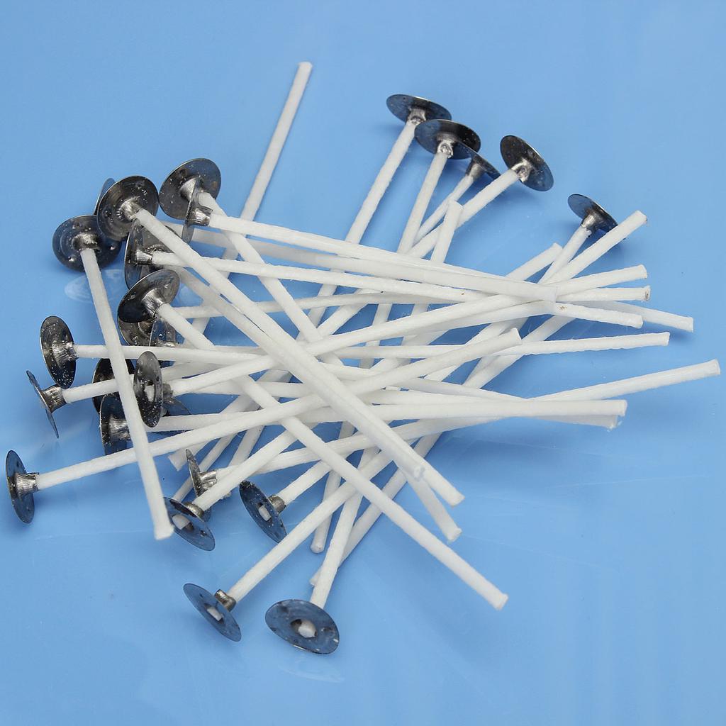 100mm Long. 10 Wickworx Pre Waxed Wicks For Candle Making Teacup Candles ECO10 100mm Long. 10 Wickworx Pre Waxed Wicks For Candle Making Teacup Candles ECO10
