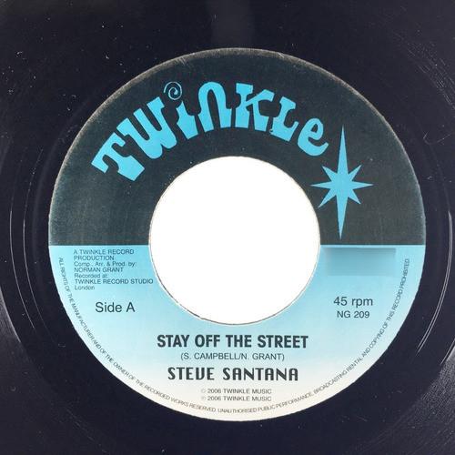 

7-дюймовая пластинка SANTANA Stay Off The Street NG209 Twinkle Music 2006 UK Регги Ска Даб Б/у