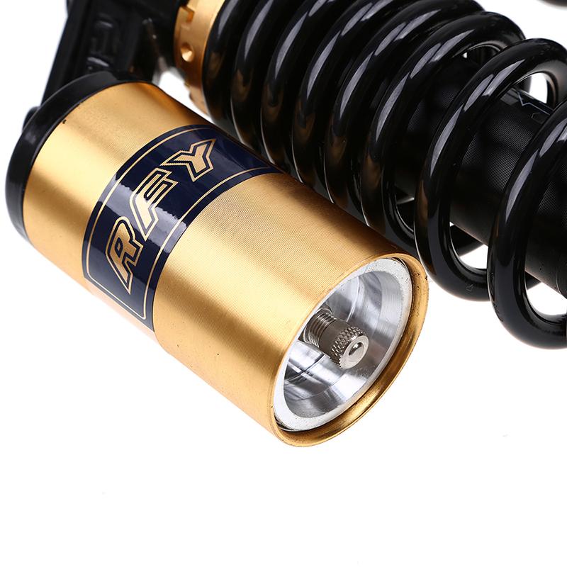 Straight/Round Double Fork 340mm Universal Air Shock Absorber Rear Suspension Spring Scooter DirtBike Gokart Quad ATV Motorcycle