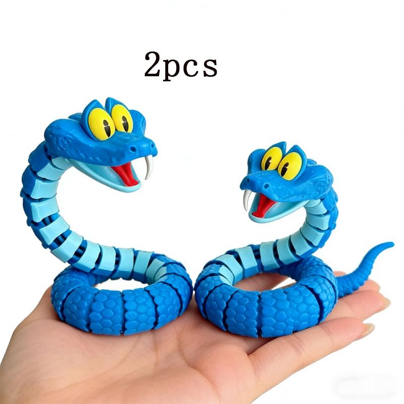 1-3Pcs Gary Snake: Zootopia 2 Articulated Simulation Toy Snake, 3D Printed Snake Gary Model Stress Relief..