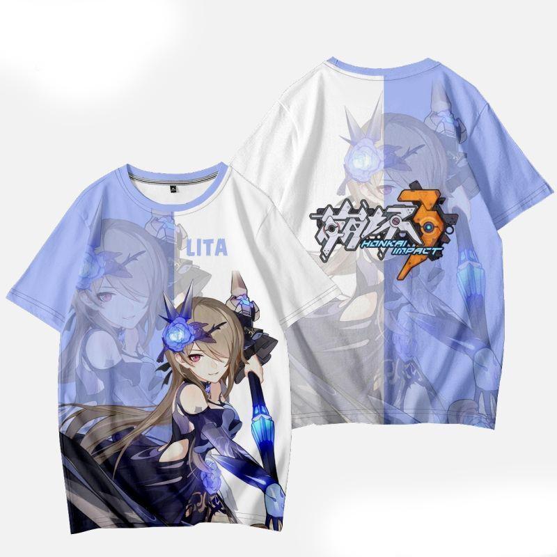 Games Honkai Impact 3rd T-shirts 3D Print Kid Anime Tee Men Women Short Sleeve O-Neck T Shirt Harajuku Cosplay Y2k Tops Clothing