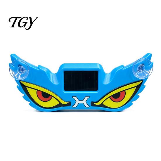 Wireless Warning Lamps Demon Eye Car Window Light with Suction Cup, Solar Rechargeable Devil Interior Atmosphere Lamp Lamp, LED Windshield for