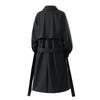 Abrigo de Trinchera de Longitud Media para Hombre Otoño Ropa de Calle para Hombre Cortavientos Gabardina para Hombre Chaquetas de Color Sólido Casual de Negocios Abrigo Largo Holgado