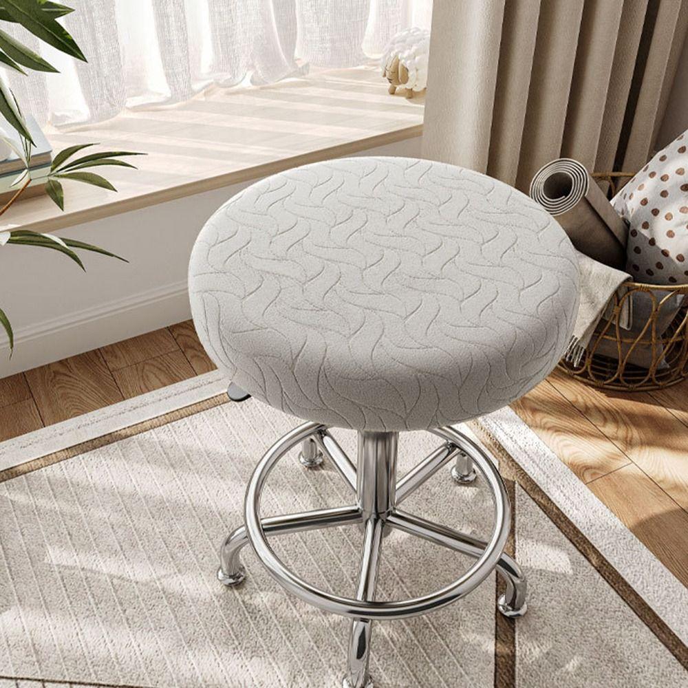Thickened Round Chair Cover Stretchable Seat Chair Slipcover New Stool Cushion Cover
