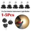 5pcs Instrument Light Bulbs Universal 12V T4 Car Interior Lights Bulb Auto Accessories Replacement for Toyota Honda Nissan
