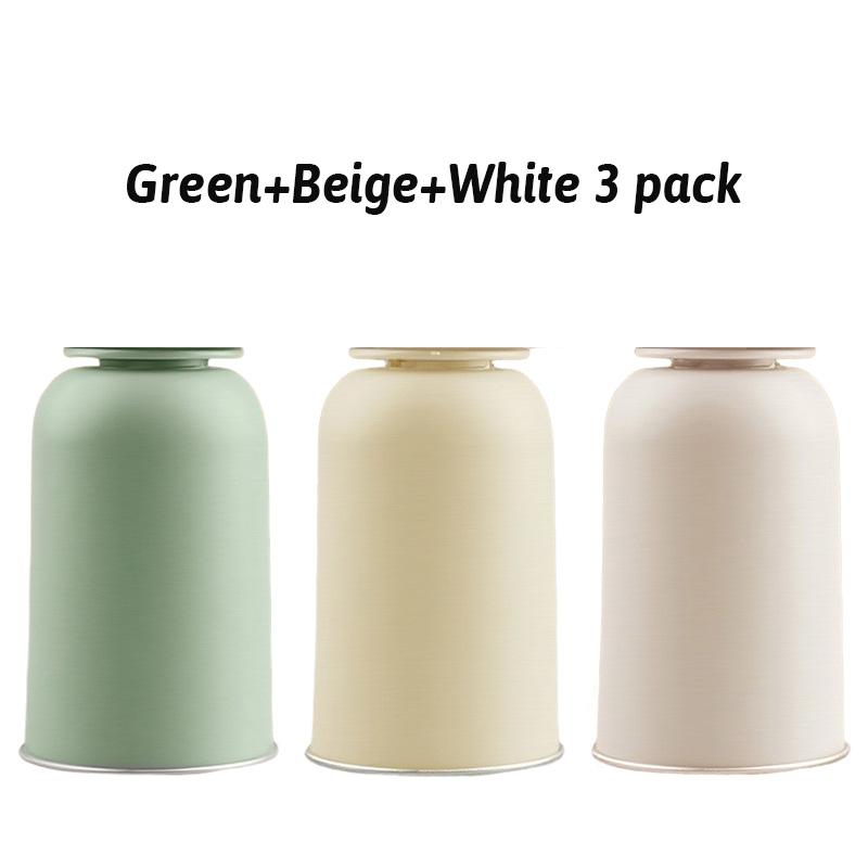 New Magnetic Toothbrush Cup Stainless Steel Sleek Minimalist Design Dual Function Rinsing/Drinking Drainage Dustproof Anti-Scale