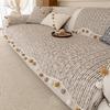 Cream Sofa Cover Universal Four Seasons Cat Scratch Resistant Non Slip Sofa Protector Decorative Couch Throw Blanket