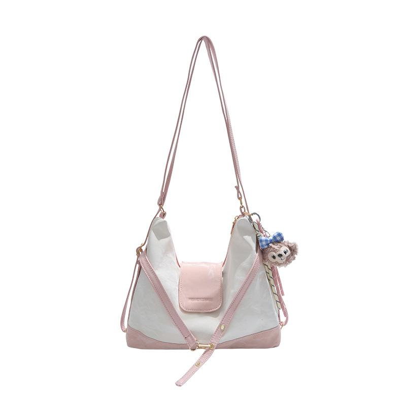 2025 Spring New Messenger Tote Bag Fashion Casual Backpack Simple Retro Bag Underarm Bag Women