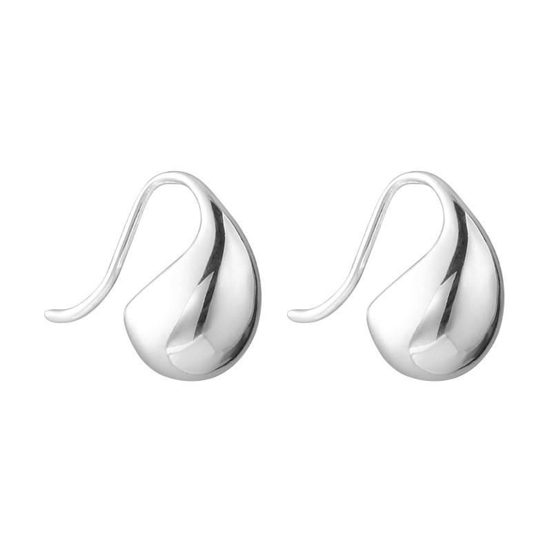 Sterling Geometric Drop Earrings Women Minimalist Irregular Teardrop Studs Ins Style Fashion Jewelry 925 Sterling Silver