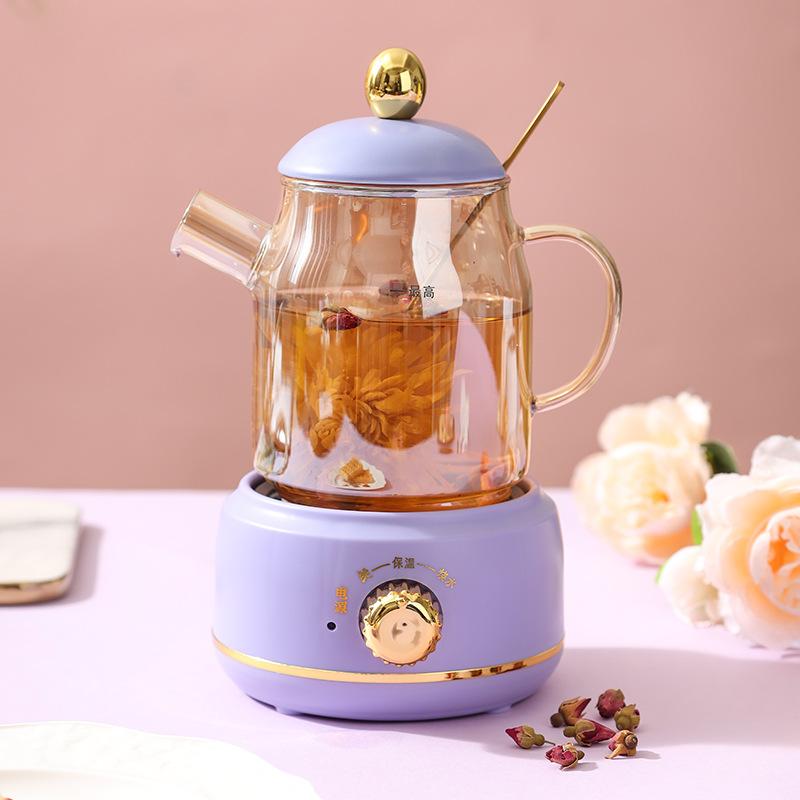 0.4-0.6L Health Pot, Office Small Tea Maker, Household Mini Health Cup, Tea Stove, Flower Boiling Tea Pot 220V