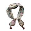 Spring and summer new horse versatile strap spike small square scarf women's Korean version fashion cotton and linen headscarf multi-functional hair t