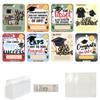 8pcs 2025 Gender-neutral Designs Graduation Wallet Classic Gold Black Paper Gift Card Holder Graduation Keepsake Party Supplies