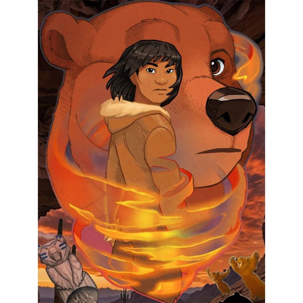 

Disney Diamond Painting 5D DIY The Legend of The Bear Fan Art Illustration Art Mosaic Embroidery Decoration Cross Stitch Gift Round 20x30cm