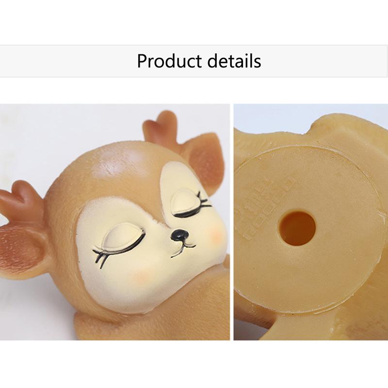 Cute Deer Ornaments Sweet Sleeping Deer Figurines For Car Home Decorations