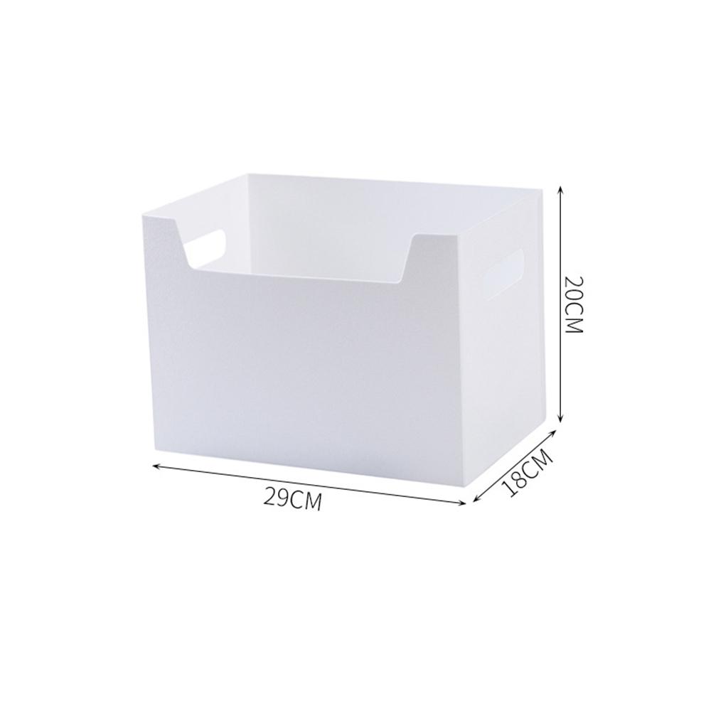 Бытовая корзина для хранения с ручкой, настольный органайзер для хранения мелочей, закусок, косметики, офисный настольный органайзер, органайзер 29x18x20cm белый