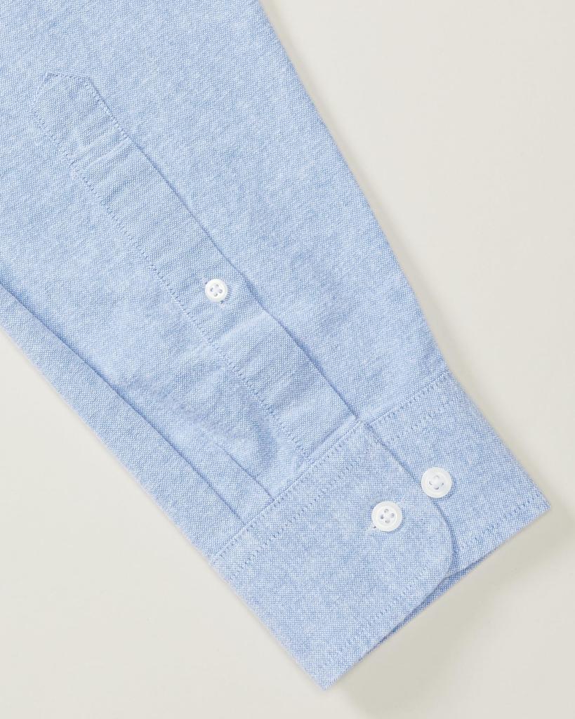 [Amazon Essentials] Oxford Shirt, Dress Shirt with Pocket, Regular Fit, Long Sleeve, Men's, Blue, Size S