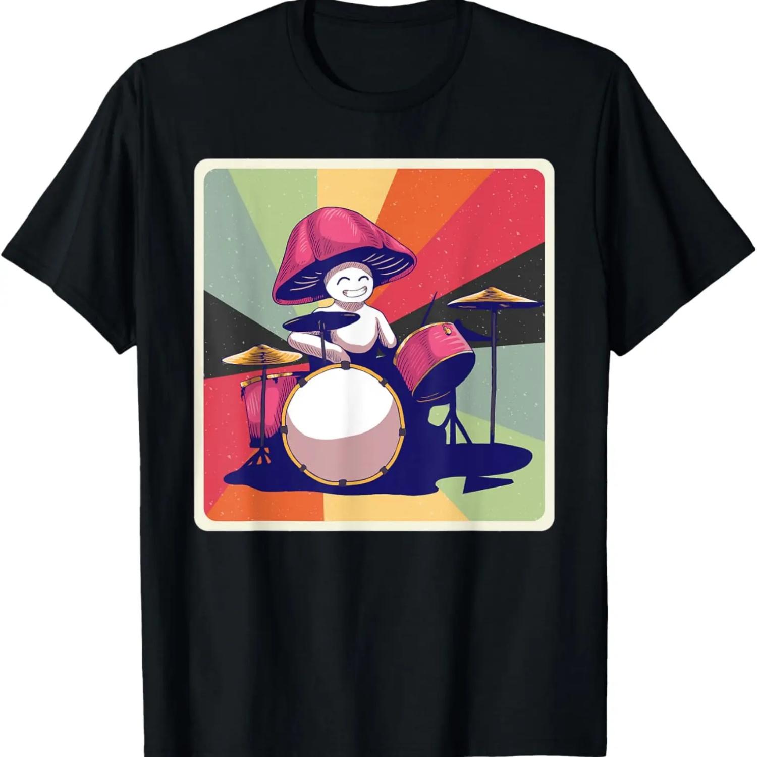 Small Drum Sketch Marching Drum Snare Drum T-Shirt S