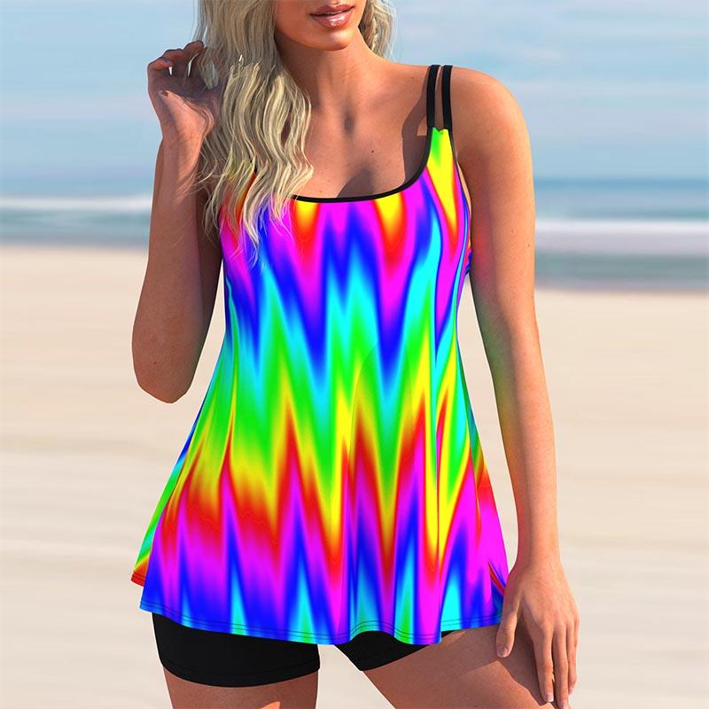 💰Koop Womens Two Pieces Swimsuit Swimwear Bathing Suit High Waist