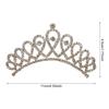 Children Crown with Rhinestone Decor Delicate Alloy Comb Hair Accessory for Girls Birthday Party