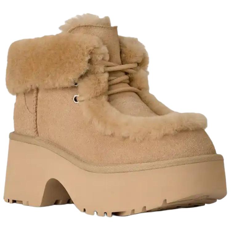 UGG Esmee Suede Warm Fashion Lace-Up Snow Boots Women boots Mustard 1171532-MDSD
