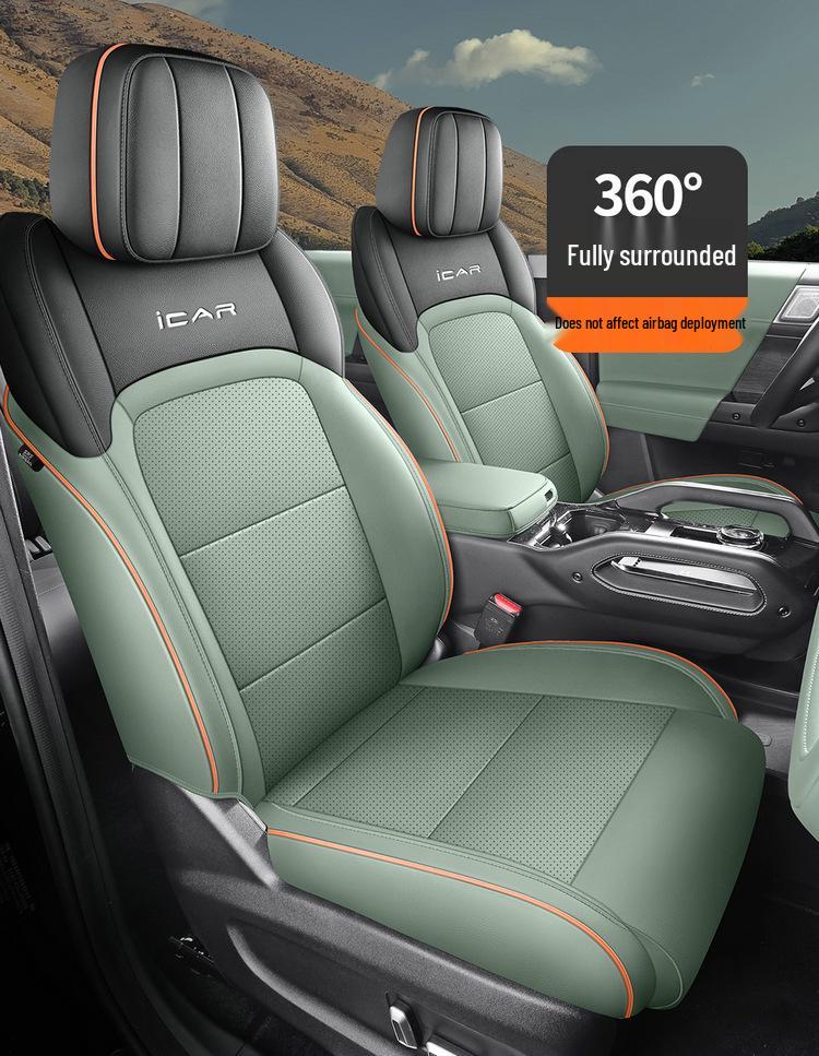Chery ICAR03 Five-Seater Leather Car Seat Cushion - All-Season Universal Fit