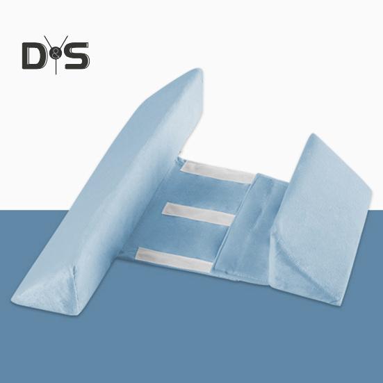 Babysidsovskilskudde med säkra remmar Justerbar Anti-rullnings 45-graders lutningsdesign Anti-kräkning Mjuk Memoryskum Babykilkudde