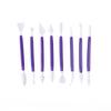 8pcs/set Double Headed Cake Carving Cutter Pen Set Baking Group Fondant Knife Making Cutting Clay Color Soft Diy Tool Odorless