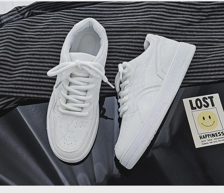 Men's Black Thick-Soled Casual Low-Top Sneakers - Height-Boosting, Wear-Resistant, Soft-Soled, Trendy Autumn Footwear for Students.