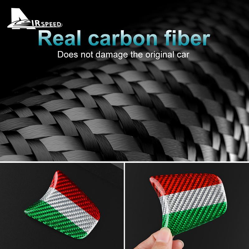 Real Hard Carbon Fiber Steering Wheel Bottom Cover for Fiat 500 Abarth 595 2012 2013 2014 2015 Car Interior Trim Accessories