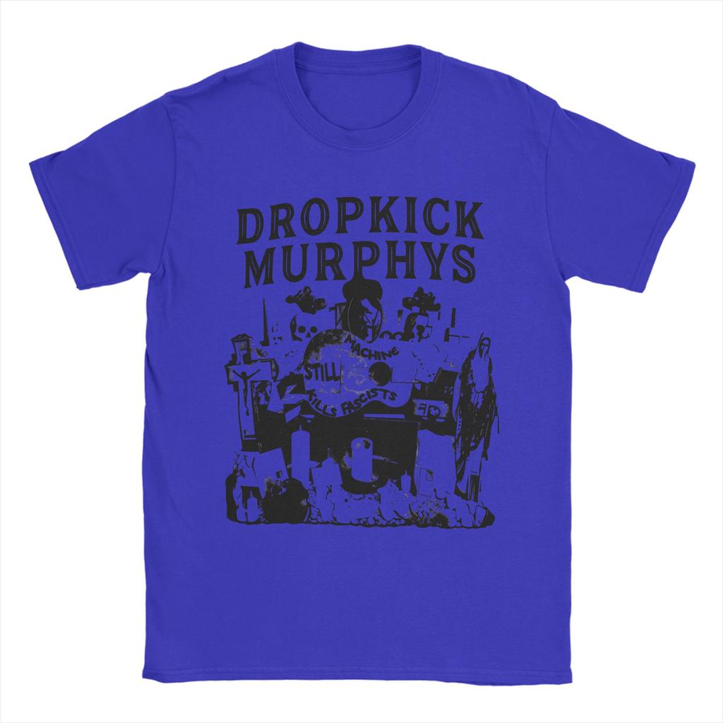 T-shirt Vintage Été Dropkick Murphys T-shirts Hipster T-shirt 100% Coton pour Hommes Y2K Rétro Ample Manches Courtes Hauts T-shirts