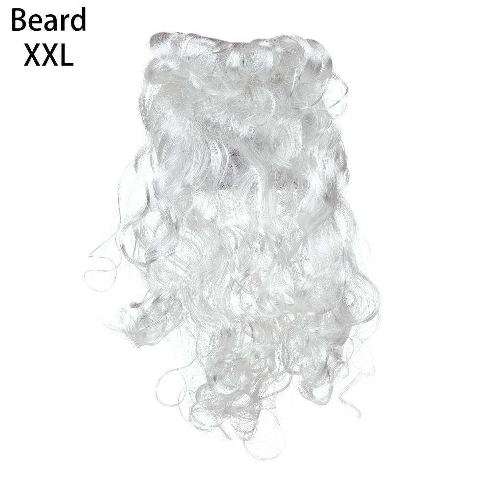 

Креативная вечеринка Новые макияжные реквизиты Рождественская борода дедушки Санта-Клауса Накладная борода Парик XXL-Beard