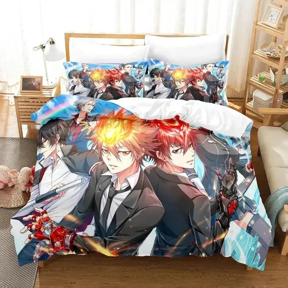 New Anime Hitman Reborn Bedding Set For Bedroom Soft Modern Bedspreads Comefortable Kids Duvet Cover Quilt Cover And Pillowcase