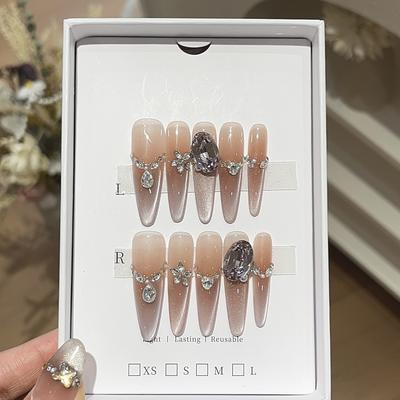 New Spring Nail Art Side Wide Light Glass Bead Cat Eye Boutique Horse Eye K9 Wearable Armor