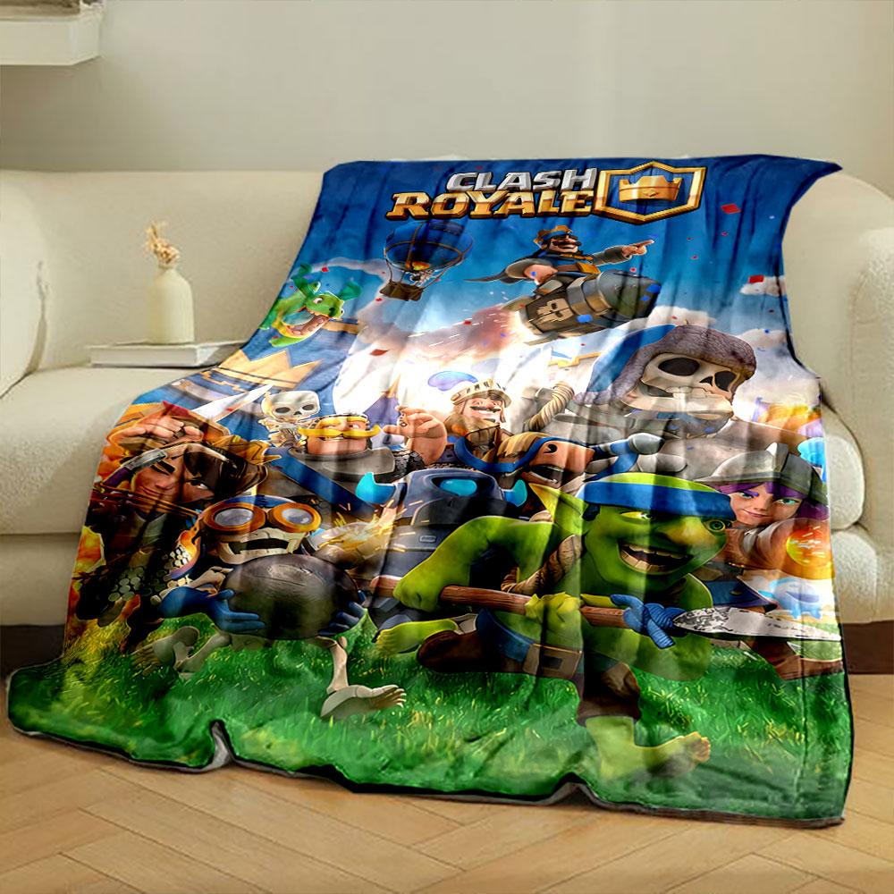Fantasy characters in battle scenes with bright colors and dynamic action. for all seasons blanket lunch break throw gift