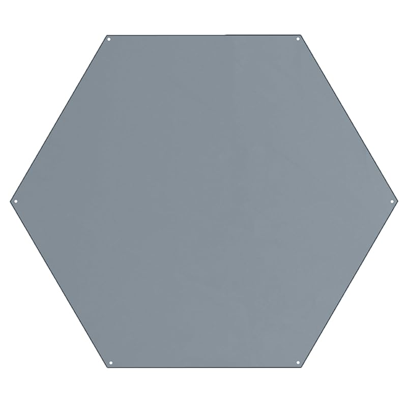 TRIWONDER Шестиугольный тент-подстилка, Одностоечный шестиугольный тент, Водонепроницаемый тент, Защита от солнца, Подстилка для кемпинга, Пикниковая подстилка, Тент-навес для гамака (Серый - Л)