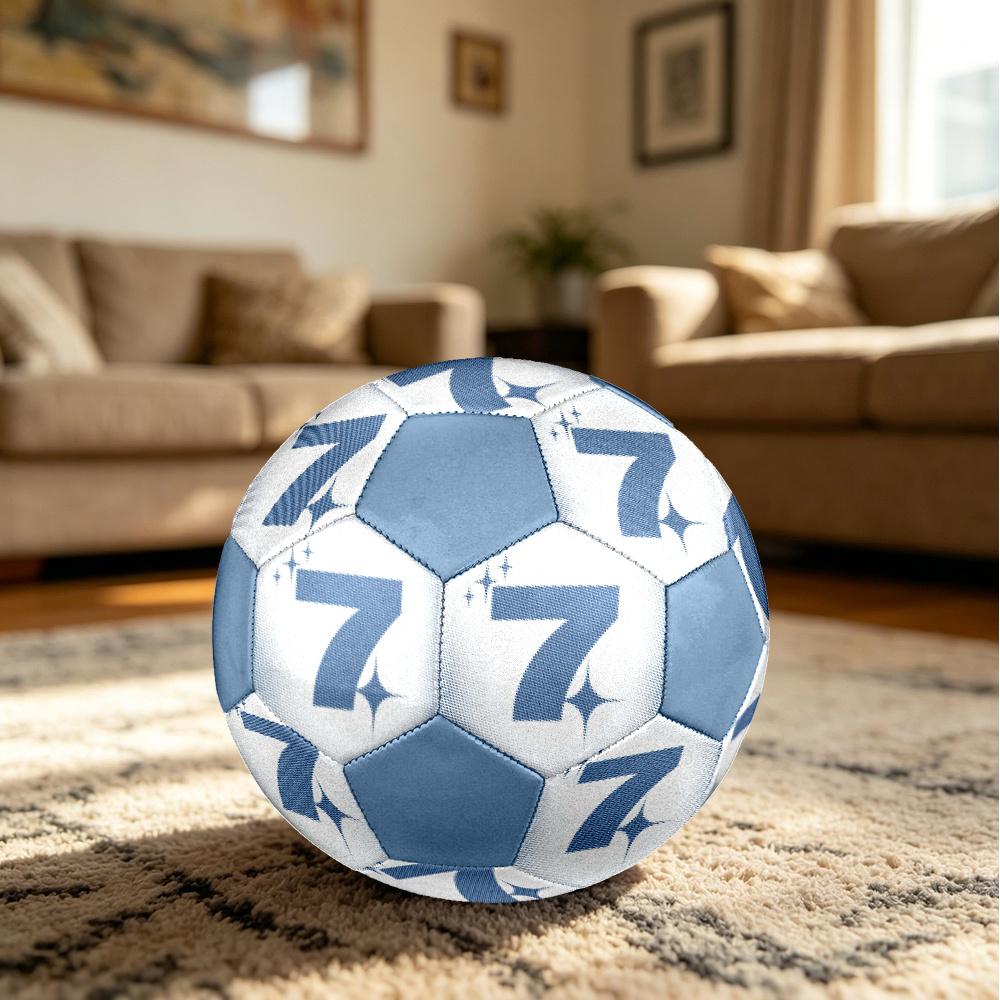 1pc Seven Stars Shine Bright Soccer Ball Size 5 Football Machine Sewn Indoor/Outdoor Universal Football Q103