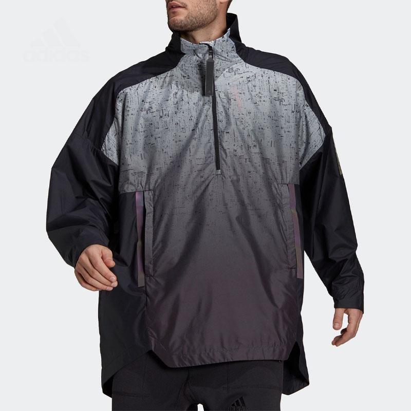 adidas Myshelter W.R. Giacca Casual a Collo Alto con Sfumatura Uomo Capispalla Nero GM4378