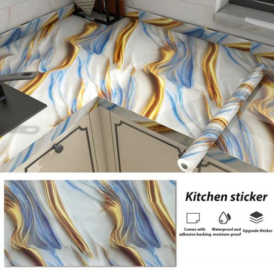 Kitchen Wall Sticker Oil-Proof Adhesive Cabinet Sticker Waterproof Stain-Resistant Fruit Plant Pattern