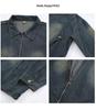 American High Street Tie-Dye Distressed Denim Jacket - Loose, Versatile Zipper Outerwear for Spring & Autumn