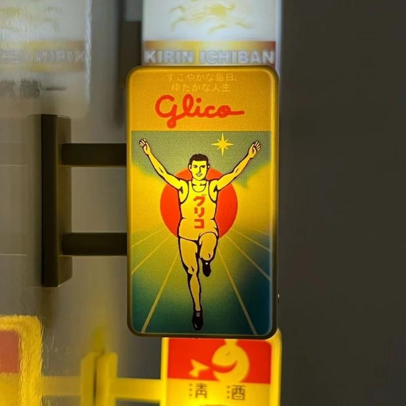 Kühlschrankmagnet Glico Dotonbori 711 Lawson Kawaguchi Leuchtreklame Schild Zimmerdekoration Wohndekoration