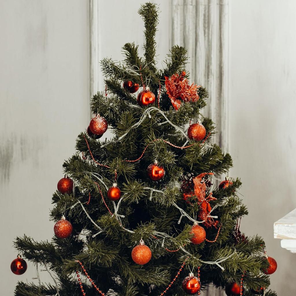 6CM Christmas Balls Ornaments for Tree - Shatterproof Christmas Tree Decor Large Hanging Ball for Holiday Wedding Party Decor